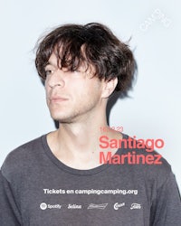a poster for santagio martinez's concert